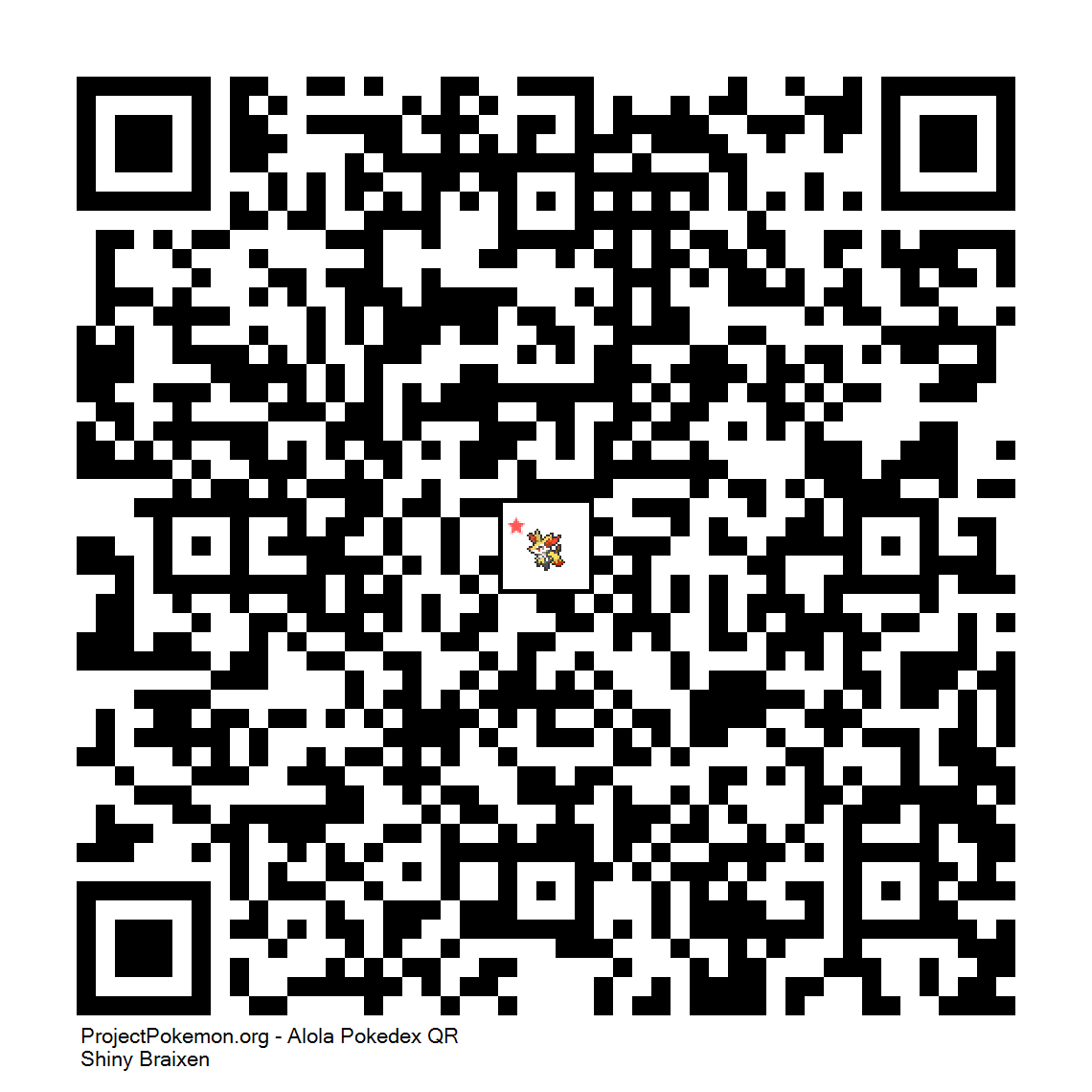Cdigo QR de Braixen variocolor